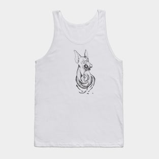 Snarling Doberman Demon Tank Top